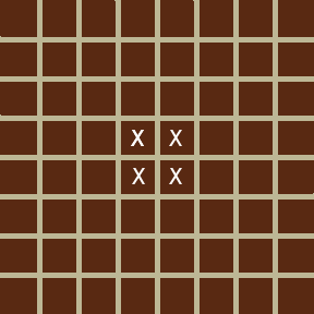 An empty Cats and Dogs board